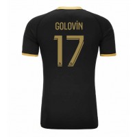 Camisa de Futebol AS Monaco Aleksandr Golovin #17 Equipamento Secundário 2023-24 Manga Curta